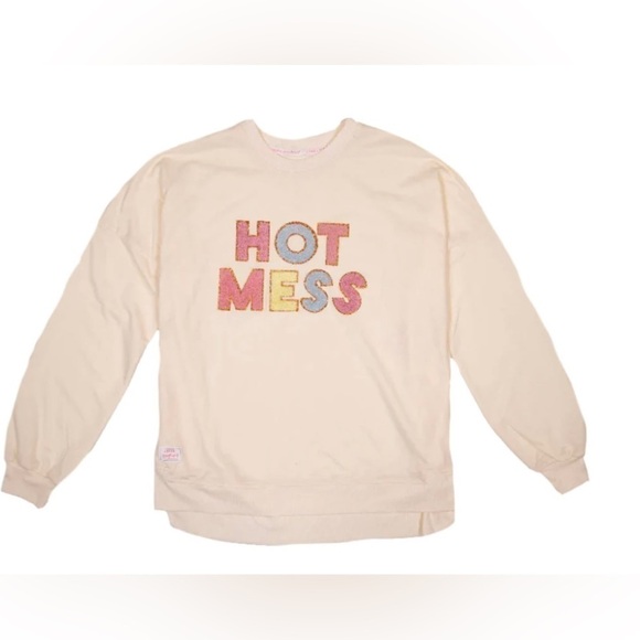 Simply Southern Sparkle Hot Mess Crewneck sweatshirt XL B149 - Picture 1 of 9